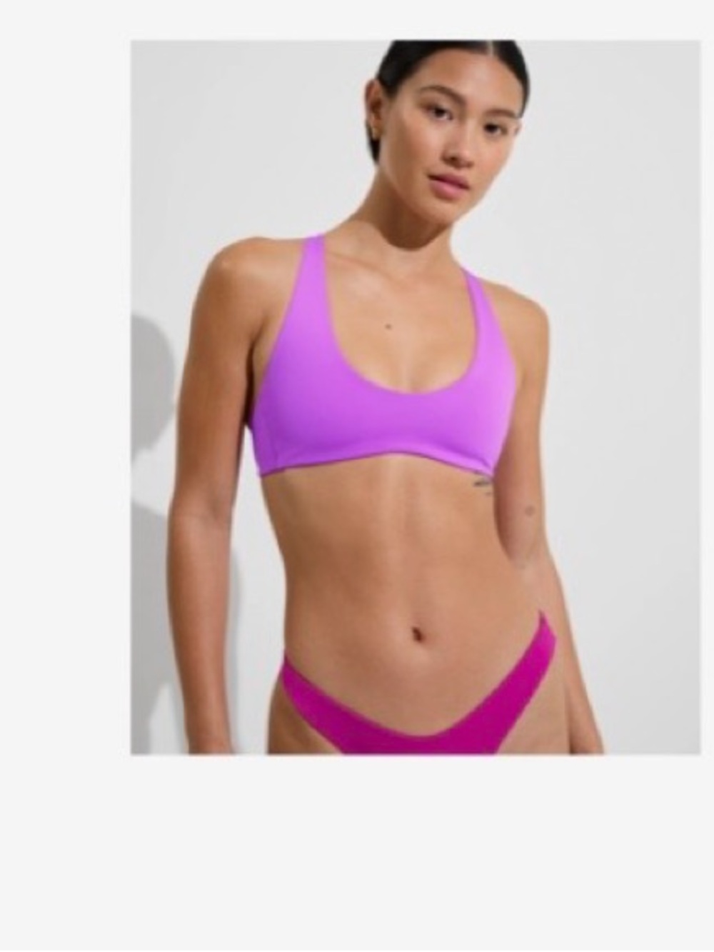 Left On Friday Far Out Bikini Top in Punch (purple) NWT size Medium